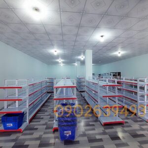 Kệ siêu thị đơn 1.2x1.8m Tole dày 6rem ke sieu thi 12